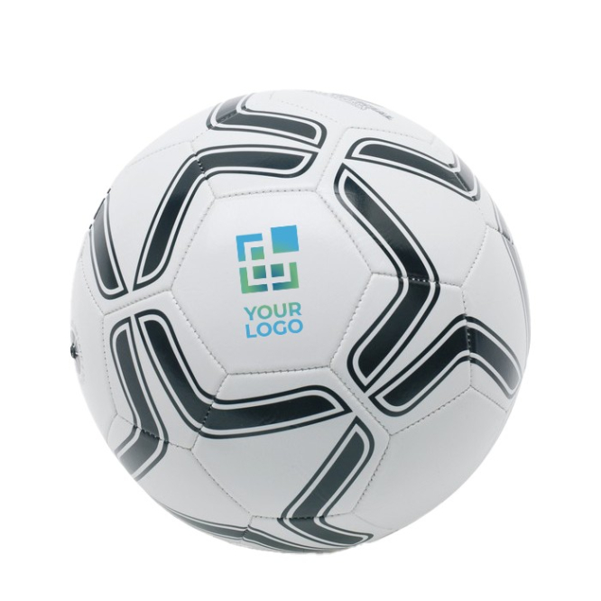 Bola de Futebol para brinde e publicidade cor branco/preto segunda vista principal
