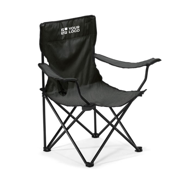 Cadeira personalizada de campismo/praia cor azul terceira vista