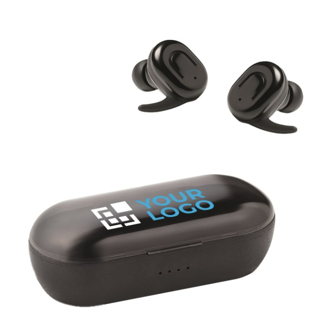 Set de 2 auriculares bluetooth com base vista principal