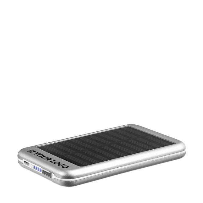 Bateria externa promocional solar 4.000 mAh Powercard Solarcharge vista principal