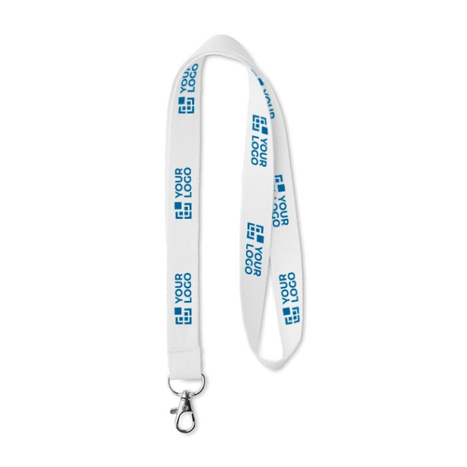 Lanyards de algodão orgânico para eventos