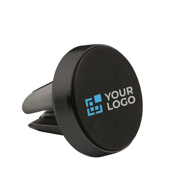 Suporte magnético para telemóvel com logo cor preto vista principal