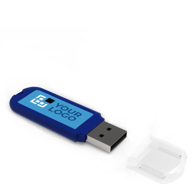 Pen drive barata com impressão digital cor preto