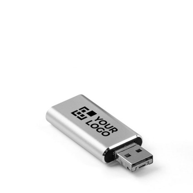 Pen drives metálicas com 4 funções em 1 USB Metalcolor OTG Slide