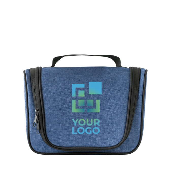 Bolsa de higiene pessoal para personalizar cor azul