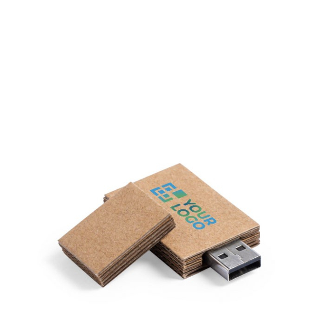 Pens USB com tampa e corpo de cartão reciclado USB Cardboard