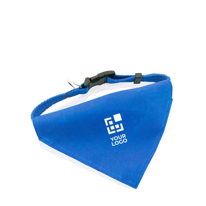 Coleiras bandana personalizáveis para animais cor azul