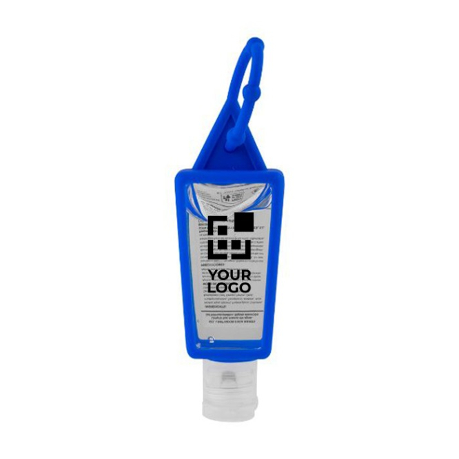 Gel hidroalcoólico de tamanho pequeno com pega 30 ml Travel cor vermelho