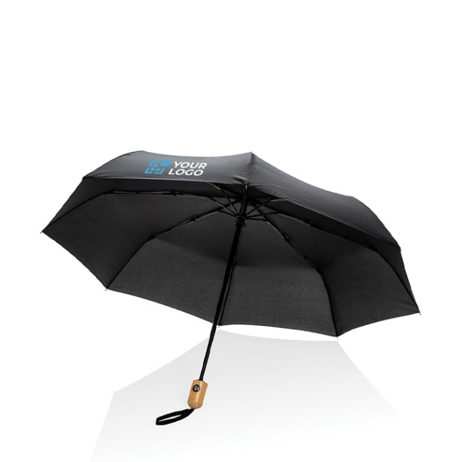 Guarda-chuva de fecho e abertura automáticos cor azul-marinho sétima vista