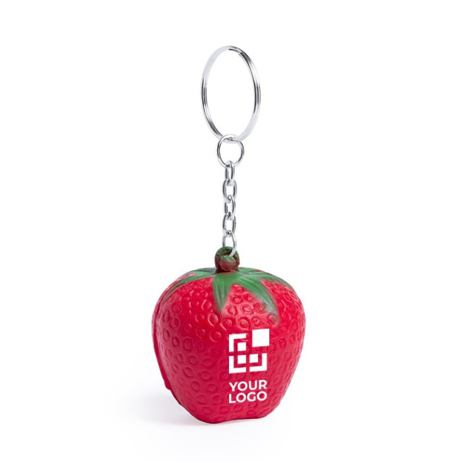 Porta-chaves anti-stress forma de fruta