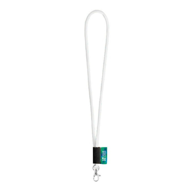 Lanyard tubular com entrega de 4 a 6 dias cor cor-de-laranja fluorescente