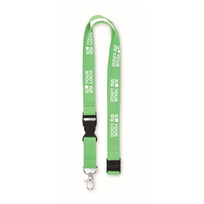 Lanyard de algodão com fivela (20 mm)