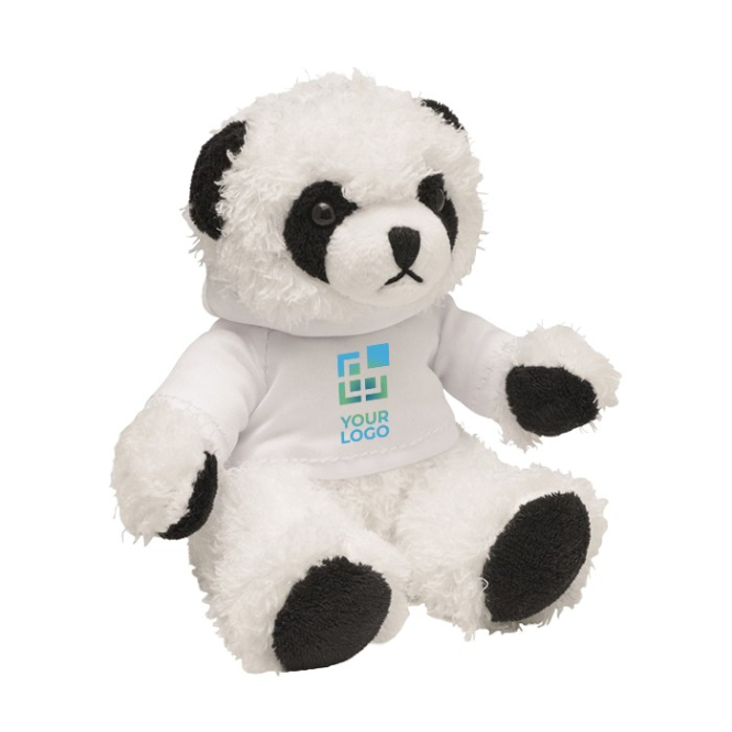 Panda de peluche com camisola