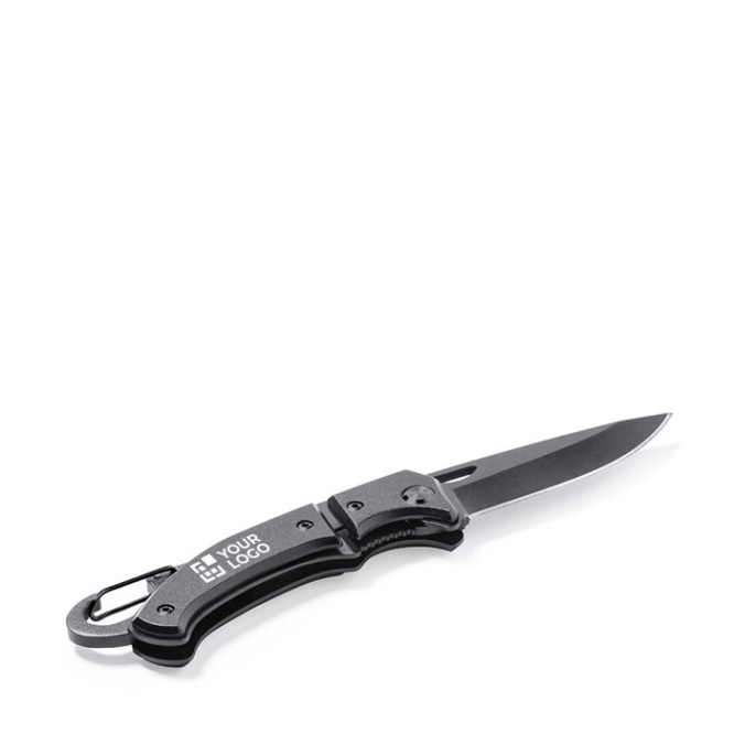Canivete robusto com lâmina de aço inoxidável cor preto quinta vista