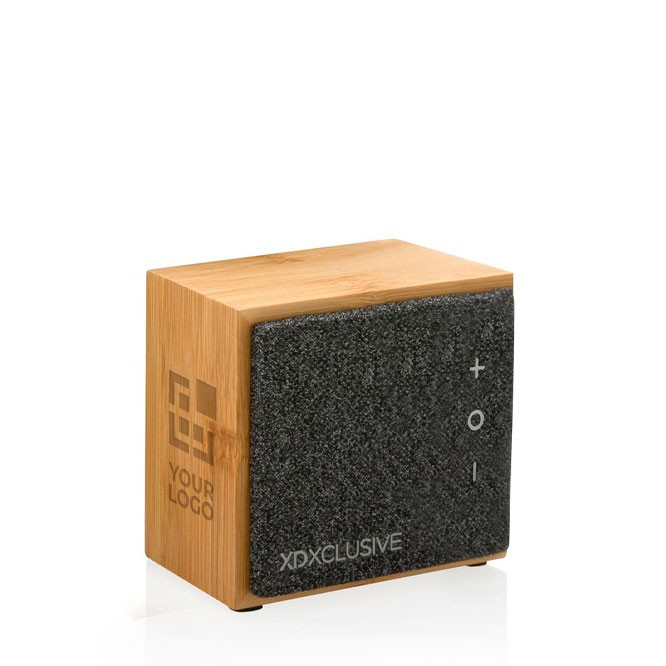 Coluna sem fios quadrada de bambu Bluetooth Luxury 5 W cor madeira vista principal