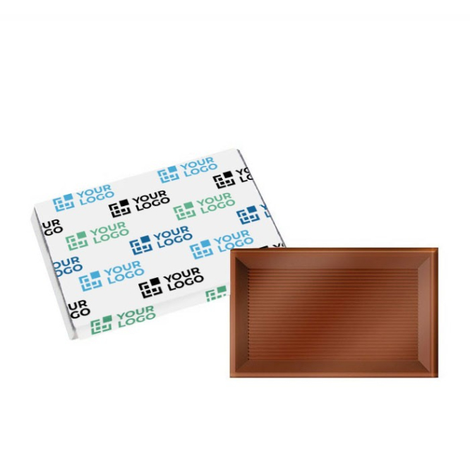 Minichocolates de chocolate de leite individuais 10g cor chocolate com leite quarta vista