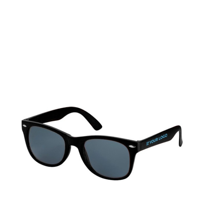 Óculos de sol de plástico reciclado com proteção UV400 cor vermelho terceira vista