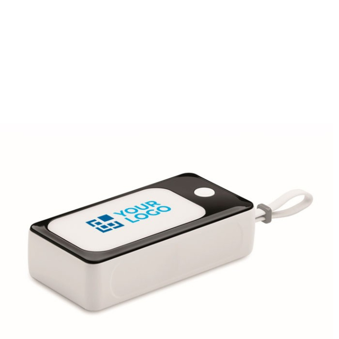 Powerbank com pulseira e cabo USB com ficha tipo C 10.000 mAh