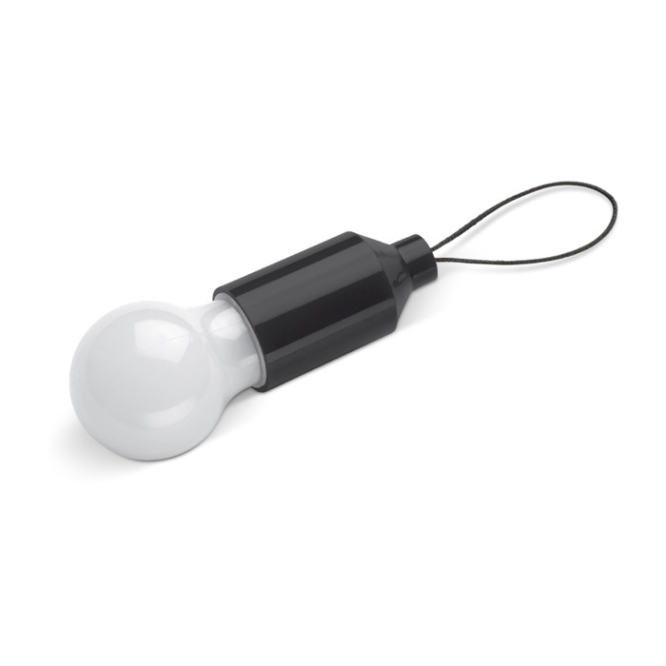 Lanterna de 1 luz LED com pega para pendurar num porta-chaves ou bolsa cor cor-de-laranja